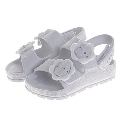 Image of Josmo Kids Double Buckle Sandals Boys Girls Adjustable Back Strap Summer Beach Pool Sandal (Size 5-10 Toddler)