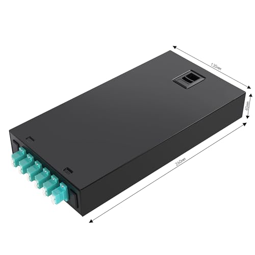 Boîtier de terminaison fibre optique LC Duplex 6 ports avec bobine et pigtail LC OM3 1m - 4