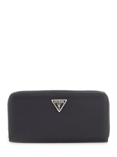 Grand portefeuille GUESS Talent SLG noir tout-en-un avec grand compartiment zippé