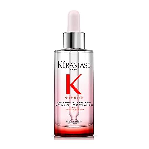 Kérastase Sérum Genesis Serum Anti-Chute Fortifiant, Cabelos com queda, Prevenção da queda, Flor de Edelweiss, Raiz de gengibre, 90 ml