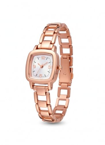 Image of Watches for Women, Luxury Square Small Face Ultra Slim Ladies Watches, Classic Steel Analog Quartz Womens Watch