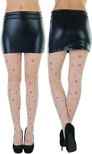 Image of ToBeInStyle Women's Sheer Floral Lace Full Length Leggings