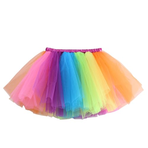Falda para fiesta de baile para niños y niñas, falda de ballet, pantalones cortos, multicolor, 2-4 años