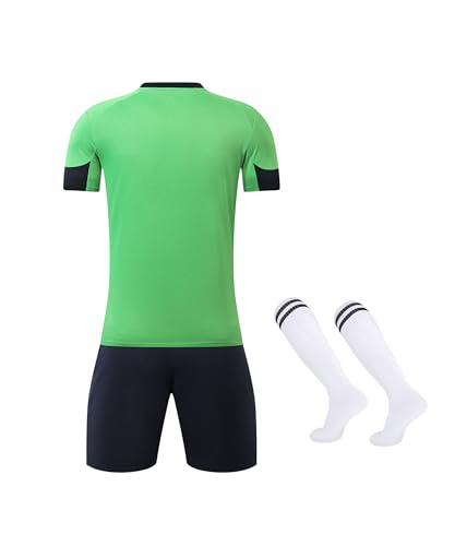 Image of M2C Kids Soccer Uniform Athletic Jersey Shorts Socks Set