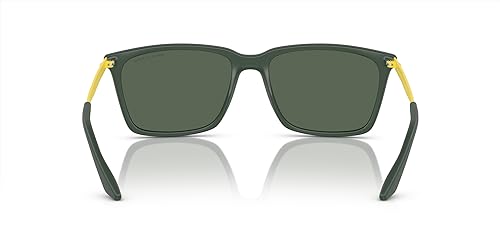 Image of Armani Exchange mens Ax4138sf Low Bridge Fit Rectangular Sunglasses