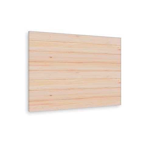 LA WEB DEL COLCHON - Cabecero de Madera Nórdico para Cama de 135 Barnizado Natural Cover