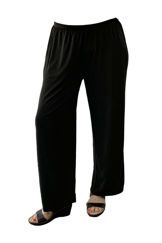 LA CERA Women's Plus Size Palazzo Pants