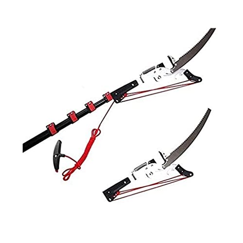 Telescopic Pole Saw - Extendable Bypass Tree Pruners for Garden Landscaping - Durable Steel Blade Lopper Tool for Pruning and Trimming