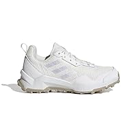 adidas Terrex AX4 Women's Hiking Shoes, Non-Dyed/White/Wonder Beige, 6 US