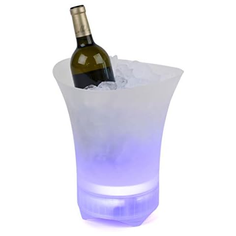 Intempo EE4938STKEU Party Ice Bucket with Rechargeable Bluetooth Speaker, Colour Changing Lights, Home/Bar Beer Wine Cooler, Cools Champagne/Prosecco, Chill Soft Drinks, Up to 6 Hours Play Time, 10 W Cover
