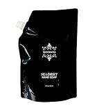 Mannisons Hand Soap, Sea-Drift Aroma, 32 oz, Refill Pouch, Nourish and Softens Skin, Luxurious Scent of Sea Salt, Sage, Driftwood, Rich Lather