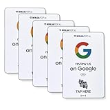 Ninja Pop 5 Pack NFC Cards- Smart Google Review cards - Get more reviews - Digital Marketing - Share your review us link - Review Tap Card - Pop Cards