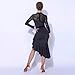 ZHQNZJF A,3XL, Women's Latin Competition Dance Dress Medium Sleeve Cha Cha Tango Costume for Performance Salsa Dancing Clothes