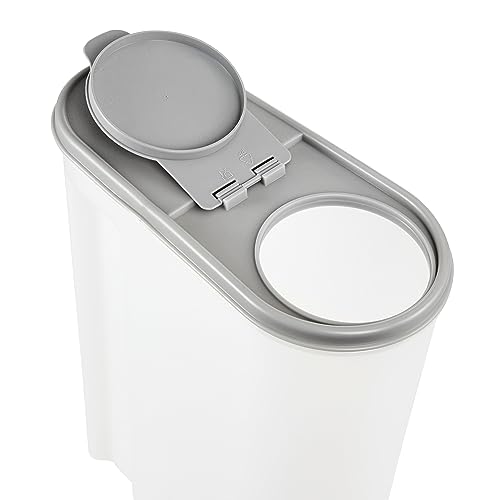 keeeper Schüttdose Jean für Trockenvorräte, Aufklappbarer Deckel, 5 l, Polypropylen, 24 x 11,5 x 30,5 cm, Nordic Grey