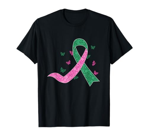 Cáncer de hígado y mama Apoyo a la concientización sobre el cáncer de octubre Camiseta