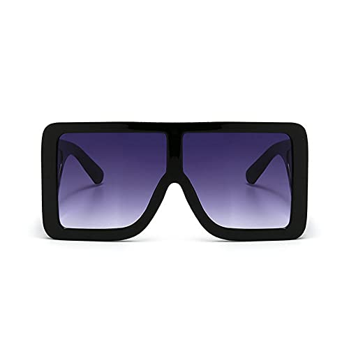 COTIA Oversize Square Shield Sunglasses Men Women Vintage Flat Top One-piece Mirror Big Frame Mask Full Frame Goggle2
