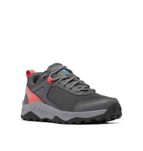 Columbia Trailstorm Ascend Wp, Zapatillas de Senderismo Mujer, Dark Grey Red Coral, 37 EU