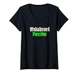 Damen Wakeboard Wassersport - Wakeboard Leidenschaft T-Shirt mit V-Ausschnitt
