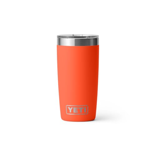 Image of YETI Rambler 10 oz Tumbler, Stainless Steel, Vacuum Insulated with MagSlider Lid, Papaya