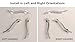 HEALTHCRAFT (2X Pack) Wave Decorative Grab Bars, ADA Compliant Bathroom Safety Bars for Seniors, Wall-Mounted, Supports Up to 500 lbs (Left & Right) (Brushed Stainless Steel, 18 Inch)