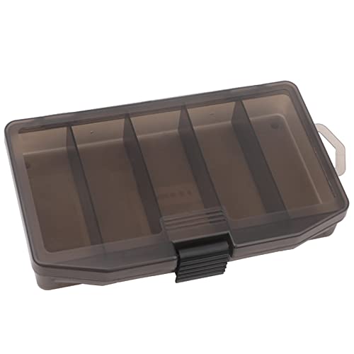 Psdndeww 5 Compartments Fishing Tackle Box Lures Baits Box Organizers Fishing Tackle Storage Case Container Box for Earring