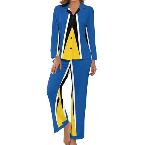 Pyjama femme élastique résolvez l'inconfort nocturne avec cet ensemble doux sainte-lucie
