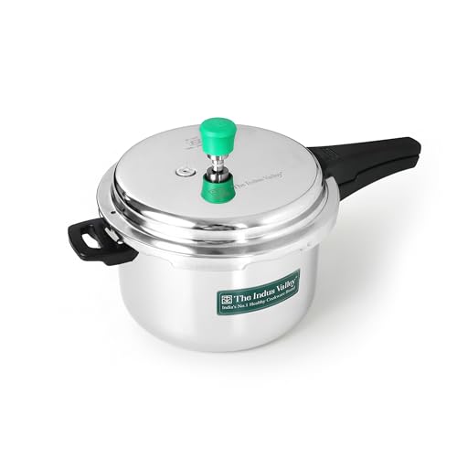 Image of The Indus Valley Triply Stainless Steel 3 litre Pressure Cooker Outer Lid | Induction Friendly | ISI-Certified, Nonstick 3-Layer Body, 100% Pure & Toxin-Free, 5 Years Warranty