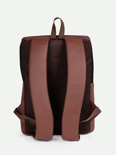 Image of ZOUK Amalia Unisex Vegan Leather Laptop Backpack (Large) | Stylish Office & Travel Backpack for Men & Women | Fits 15-inch Laptop |
