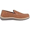 ABSOLUTE FOOTWEAR Mens Easy Slip On Faux Leather Smart Casual Boat Shoe - Tan - UK 11 #3