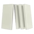 UMIACOUSTICS 4 PCS Acoustic Panels with Hanging Brackets, 2” Thick Fiberglass Sound Proof Panels Removable for Studios, Office, Home Theater Wall- Off White