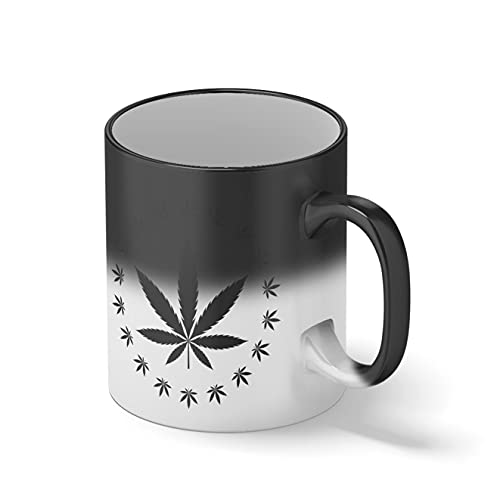 Weed Lover 420 High Weed Hemp Marijuana Cannabis Magie noire tasse à café Mug