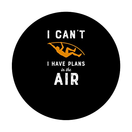 Pole Jumping I Athletics Design for Pole Vault Athlete PopSockets Swappable PopGrip, Black - Image 3