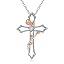 Rose Cross Necklace