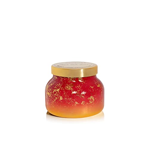 Capri-Blue-Glimmer-Petite-Signature-Jar-Candle-Apple-Cider-Social-Scented-Candle-with-Ombre-Glass-Candle-Holder-Luxury-Aromatherapy-Candle-Red-and-Gold-Candle-8-oz Capri Blue Glimmer Petite Signature Jar Candle Apple Cider Social Scented Candle with Ombre Glass Candle Holder Luxury Aromatherapy Candle Red and Gold Candle 8 oz