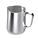 Voarge dzbanek na mleko, 350 ml / 12 FL.oz. dzbanek na mleko ze stali nierdzewnej, dzbanek do spieniania mleka do cappuccino i latte, srebrny