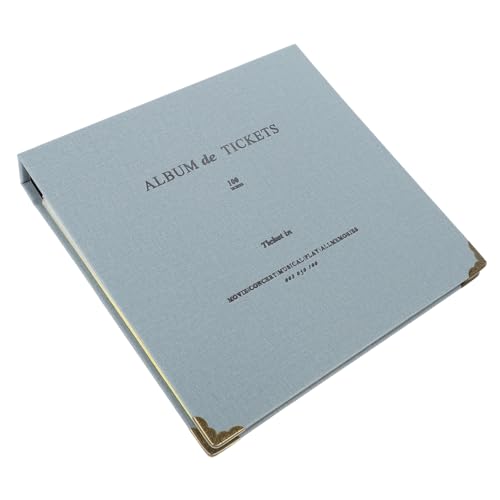 Uonlytech Álbum De Colección De Tickets y Postales Para Entradas y Fotos Organizador Resistente Multiusos Para Recuerdos De Conciertos Viajes y Eventos Familiares