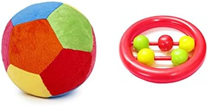 - Non-Toxic, BPA Free, ISI Marked Baby Rattles with Baby Soft Toy Play Ball Combo Pack for Infants (2- PCS Set)…