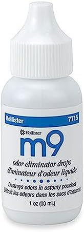 Hollister 7715 m9 Odor Eliminator Drops, Unscented, 1 oz Bottle, 1 Pack – Ostomy Drops, Ostomy Supplies, Odor Neutralizer