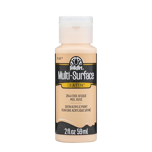 Image of FolkArt Multi-Surface Acrylic Craft Paint, 2 fl oz, Cool Bisque 2 Fl Oz