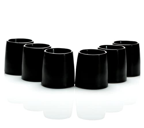 hegehof Original smey! 6 Moderne Eierbecher im 6er Set, klassisch praktisch Schlichte Eggcups, matt schwarz/anthrazit Cover