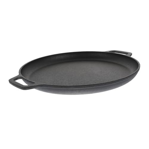 BRIGHTFUFU Quality Cast Iron Frying Pan Non-stick Pan for Cooking Great for Pizza Pancake Omelette Easy Cleaning