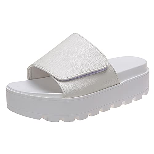 Slippers confortables pour femmes avec plateforme amortissante et bout ouvert respirant