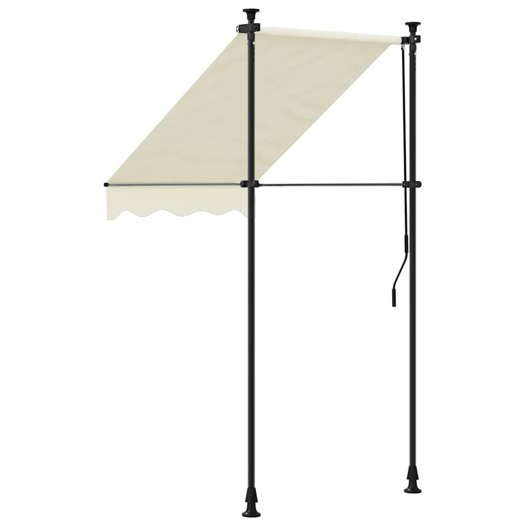Chowany baldachim kremowy 150x150 cm Stal