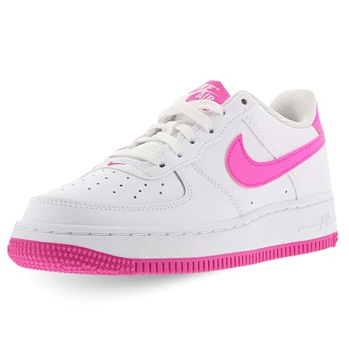 Nike Garçon Air Force 1 (GS), White Laser Fuchsia, 39 EU