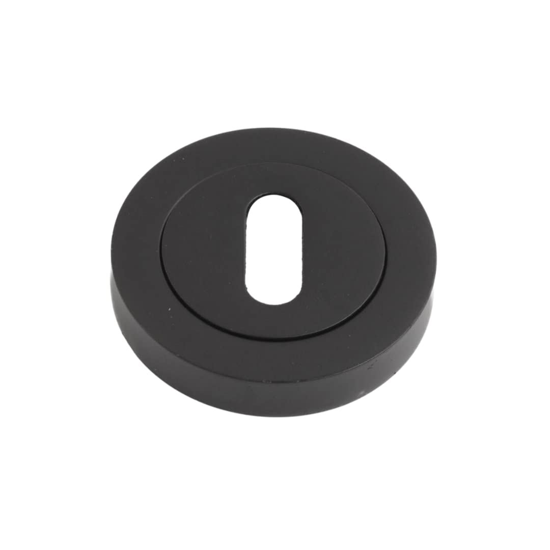 Onyx Design Black Keyhole Escutcheon On Matt Keyhole Cover On Matt For Internal Doors For Security And Protection From Key Damage