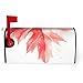 Red Maple Leaf Mailbox Cover for Outdoor Decor Magnetic Strips Unique and Practical Design for All Seasons 25.5x21 in