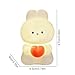 Bunny Night Light - Bunny Bedside Lamp, Animal Night Light with Holding Heart, Portable Table Top Lamp, Multipurpose Cartoon Led Night Lamp, Home Improvement Tool for Bedroom, Bathroom, Living Room