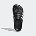 adidas Unisex Adilette Clogs Slide Sandal, Core Black/White/Core Black, 13 US Women/12 US Men