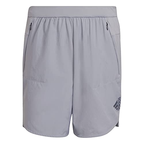 adidas 4 shorts esportivos masculinos projetados para treino, Halo, prata, X-Small