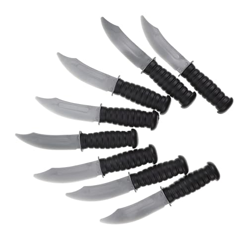 BESTonZON 8 pièces Couteaux Décoratifs Halloween Jouets Imitation pour Garçon Fille Accessoires Performance Fête Déguisement